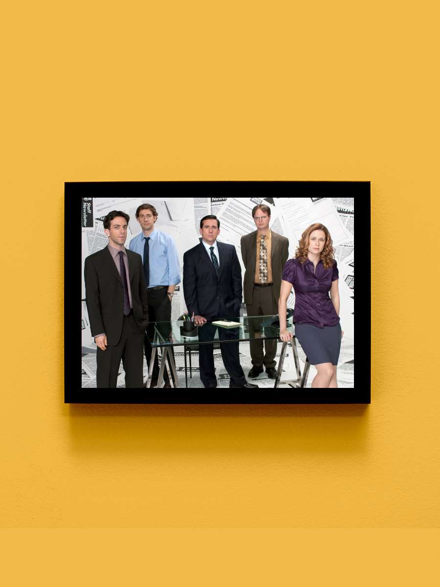 ‎Ofis‎ - The Office Dizi Tablo Siyah Çerçeveli Dizi Poster Duvar Tablo