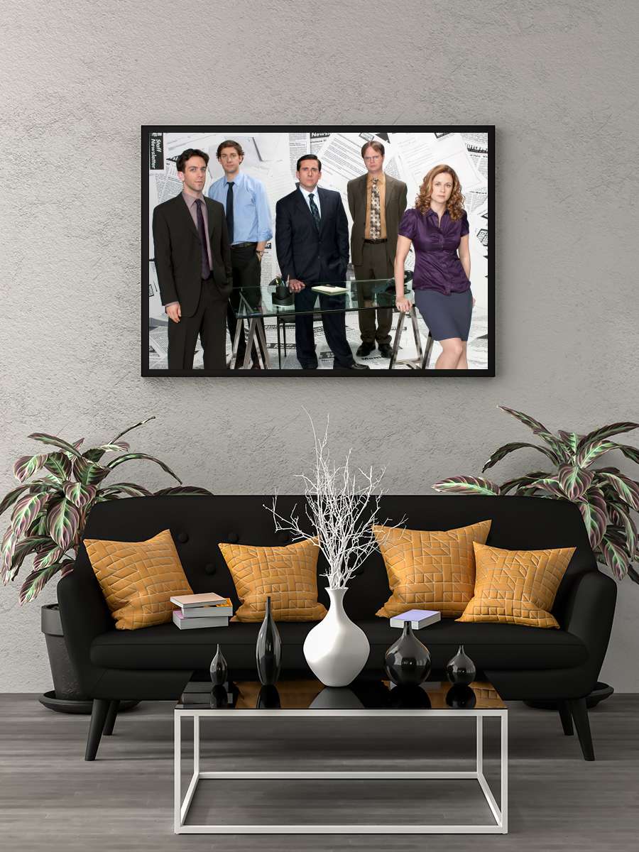 ‎Ofis‎ - The Office Dizi Tablo Siyah Çerçeveli Dizi Poster Duvar Tablo