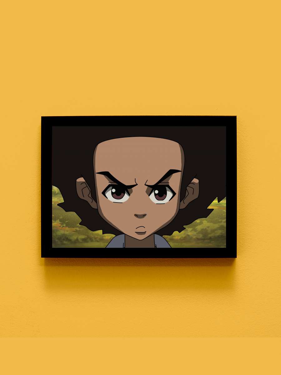 The Boondocks Dizi Tablo Siyah Çerçeveli Dizi Poster Duvar Tablo