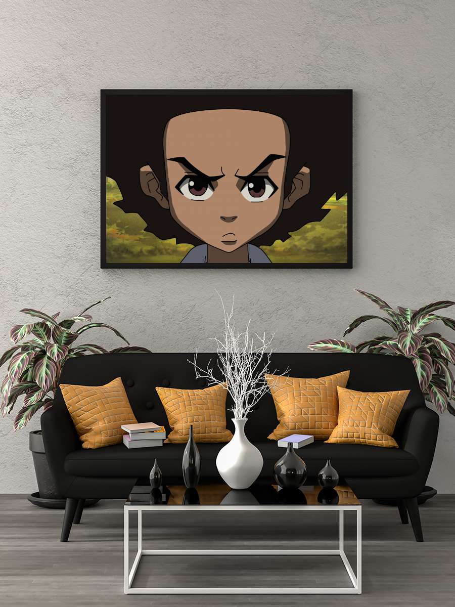 The Boondocks Dizi Tablo Siyah Çerçeveli Dizi Poster Duvar Tablo