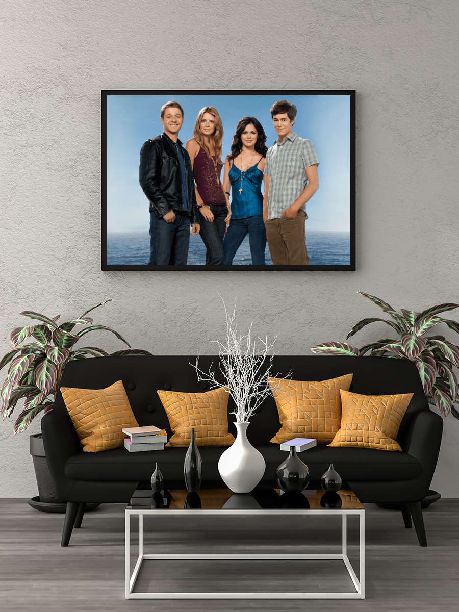 The O.C. Dizi Tablo Siyah Çerçeveli Dizi Poster Duvar Tablo