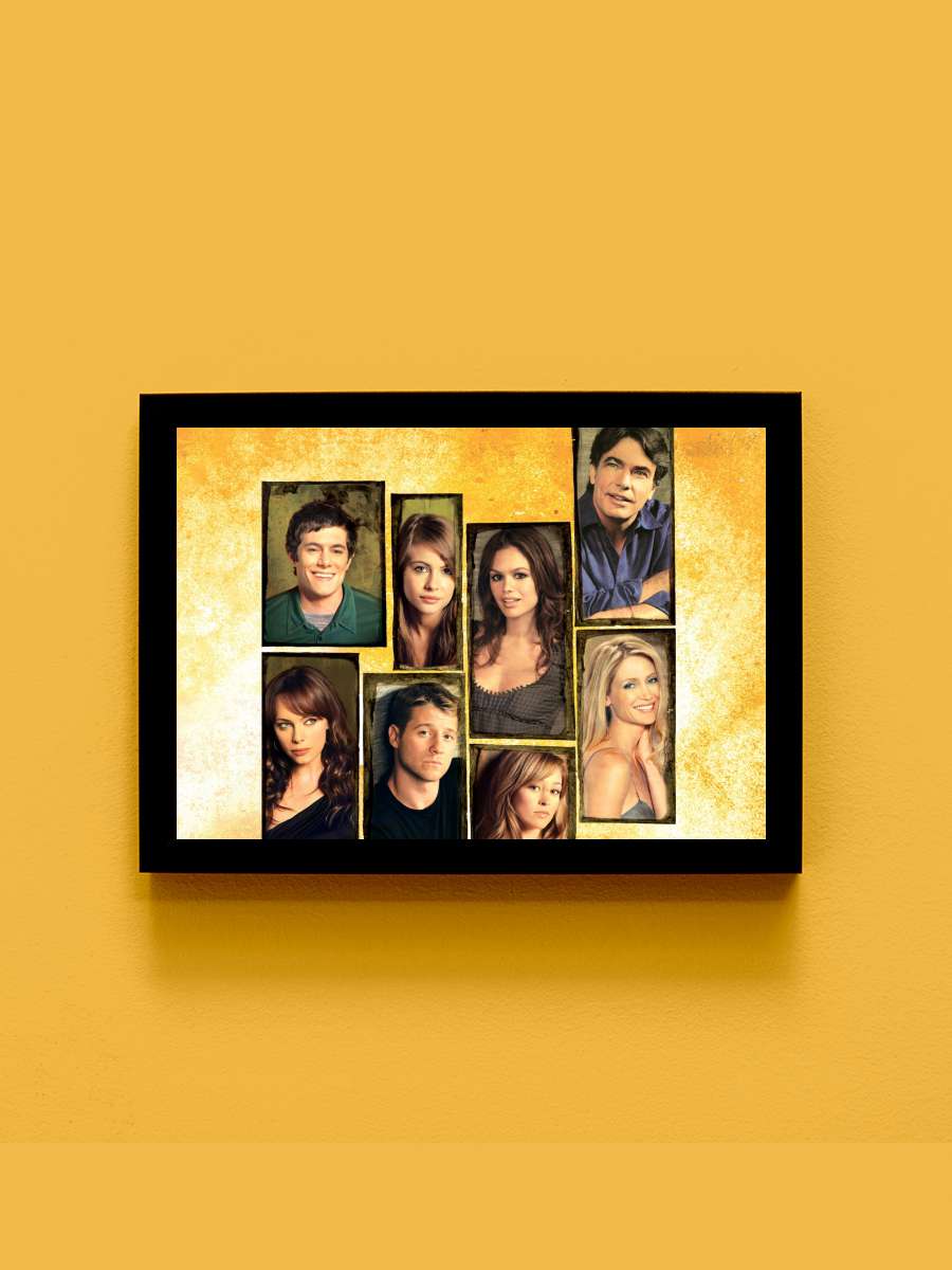 The O.C. Dizi Tablo Siyah Çerçeveli Dizi Poster Duvar Tablo