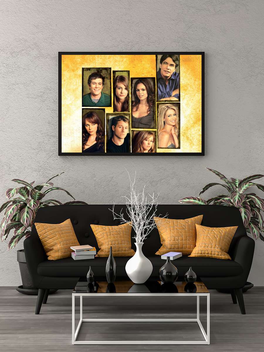 The O.C. Dizi Tablo Siyah Çerçeveli Dizi Poster Duvar Tablo