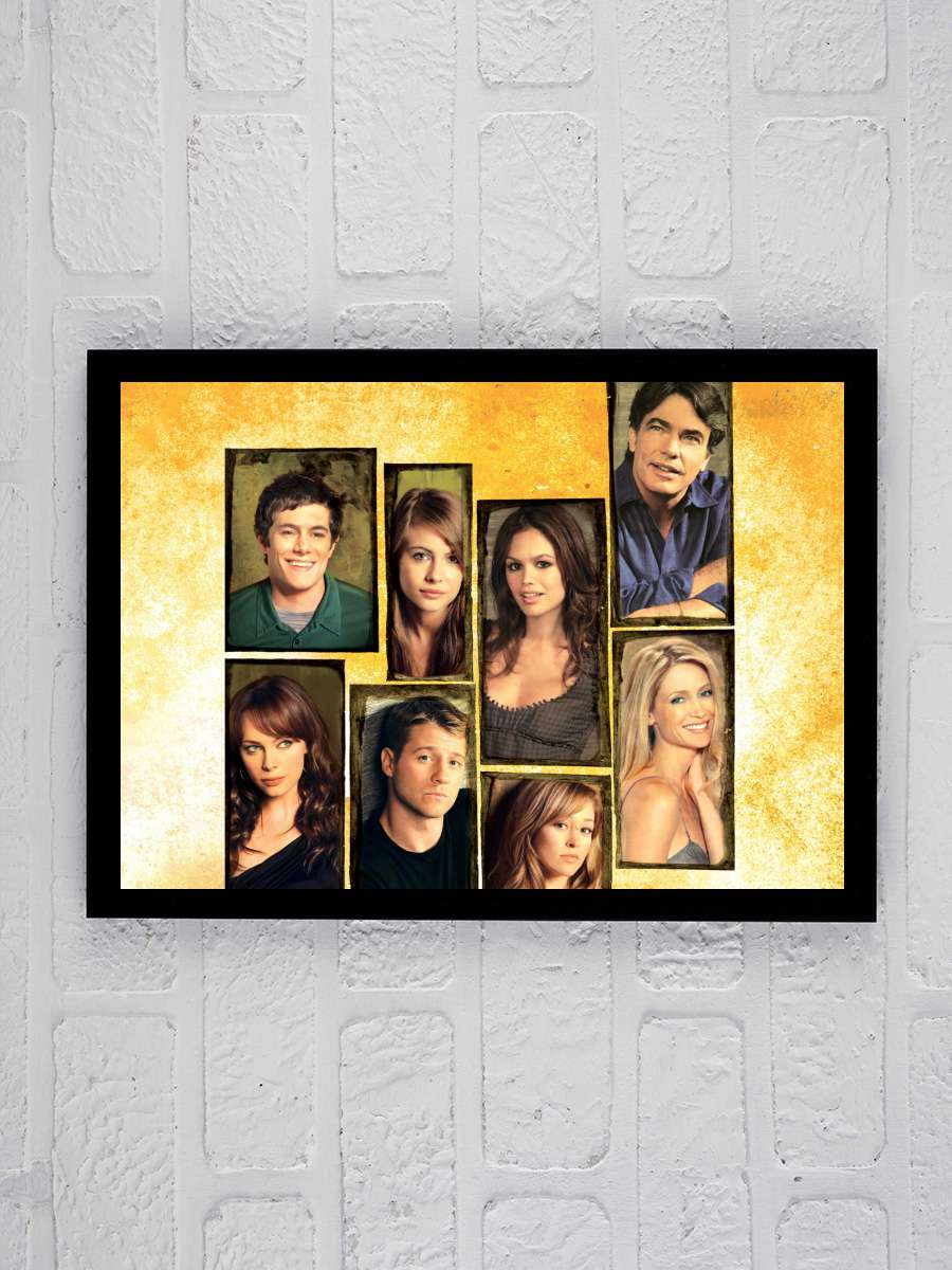 The O.C. Dizi Tablo Siyah Çerçeveli Dizi Poster Duvar Tablo