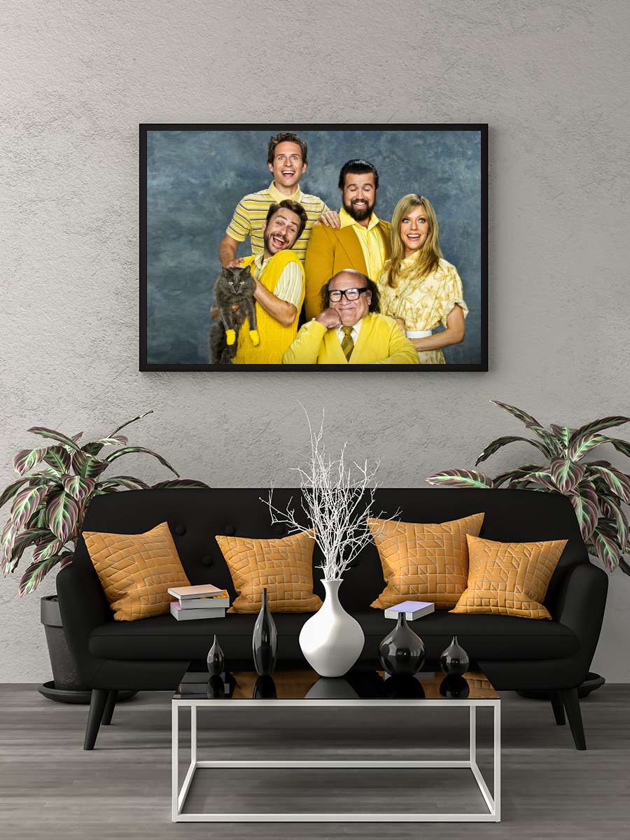 It's Always Sunny in Philadelphia Dizi Tablo Siyah Çerçeveli Dizi Poster Duvar Tablo