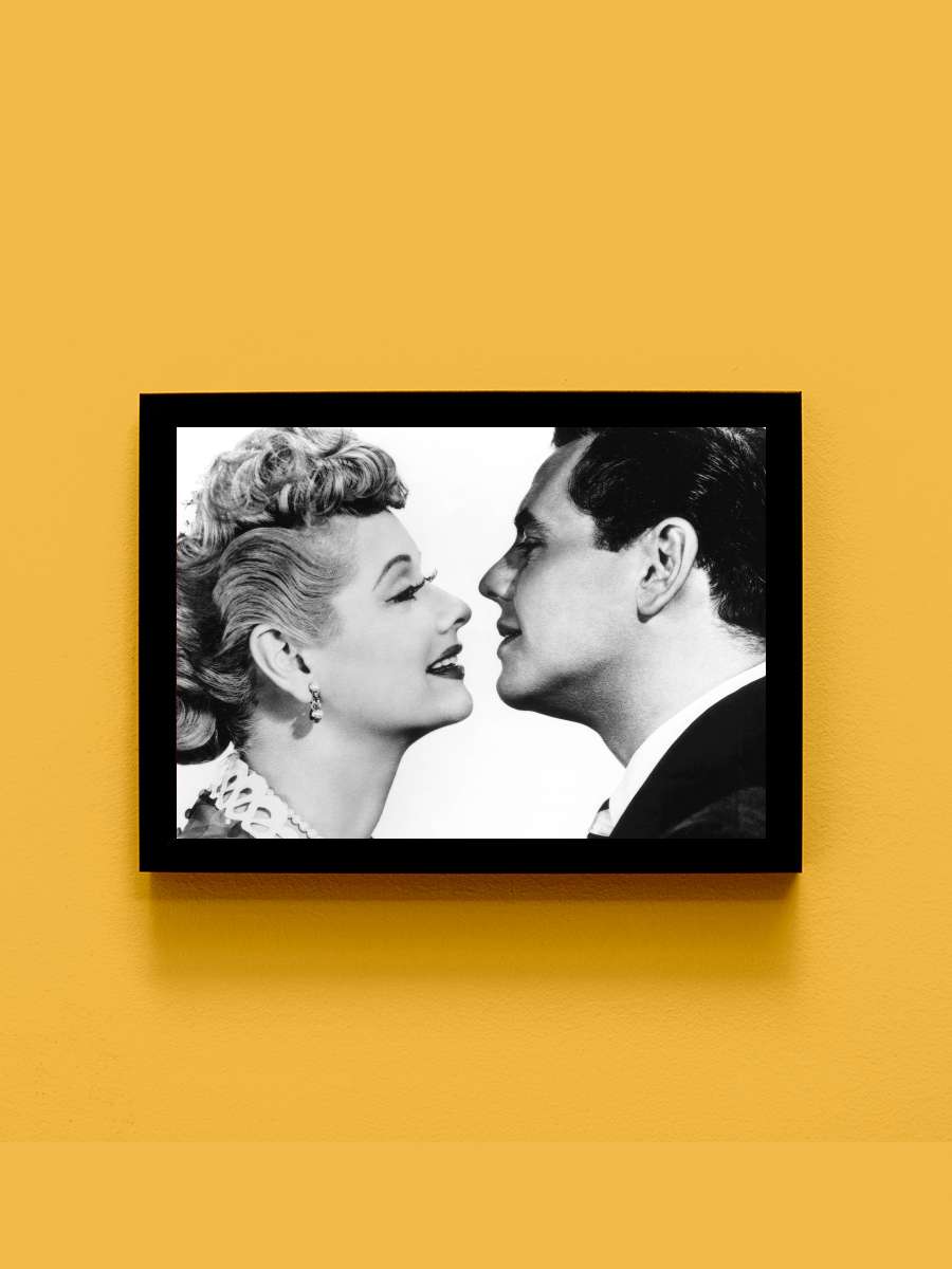 I Love Lucy Dizi Tablo Siyah Çerçeveli Dizi Poster Duvar Tablo