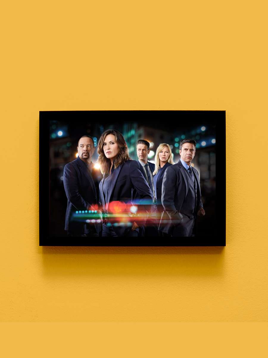 Law & Order: Special Victims Unit Dizi Tablo Siyah Çerçeveli Dizi Poster Duvar Tablo