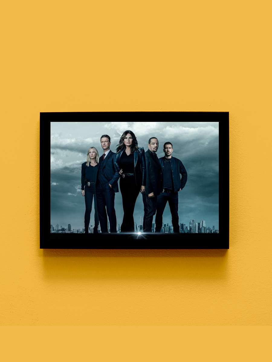 Law & Order: Special Victims Unit Dizi Tablo Siyah Çerçeveli Dizi Poster Duvar Tablo