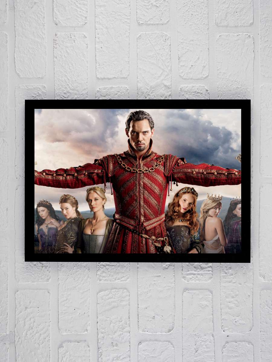 The Tudors Dizi Tablo Siyah Çerçeveli Dizi Poster Duvar Tablo