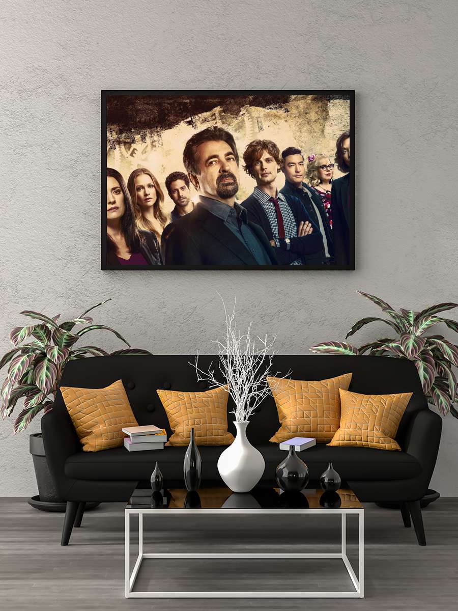 Criminal Minds Dizi Tablo Siyah Çerçeveli Dizi Poster Duvar Tablo