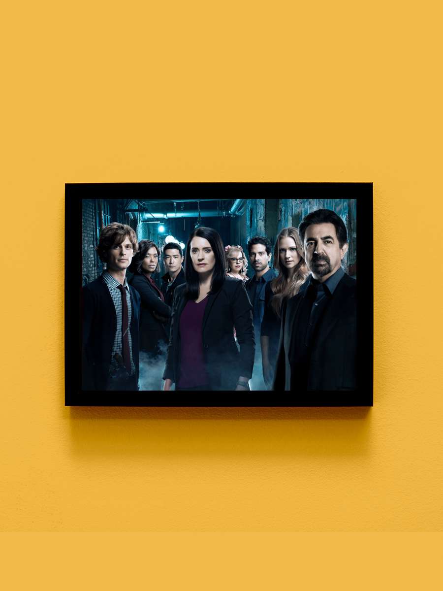 Criminal Minds Dizi Tablo Siyah Çerçeveli Dizi Poster Duvar Tablo