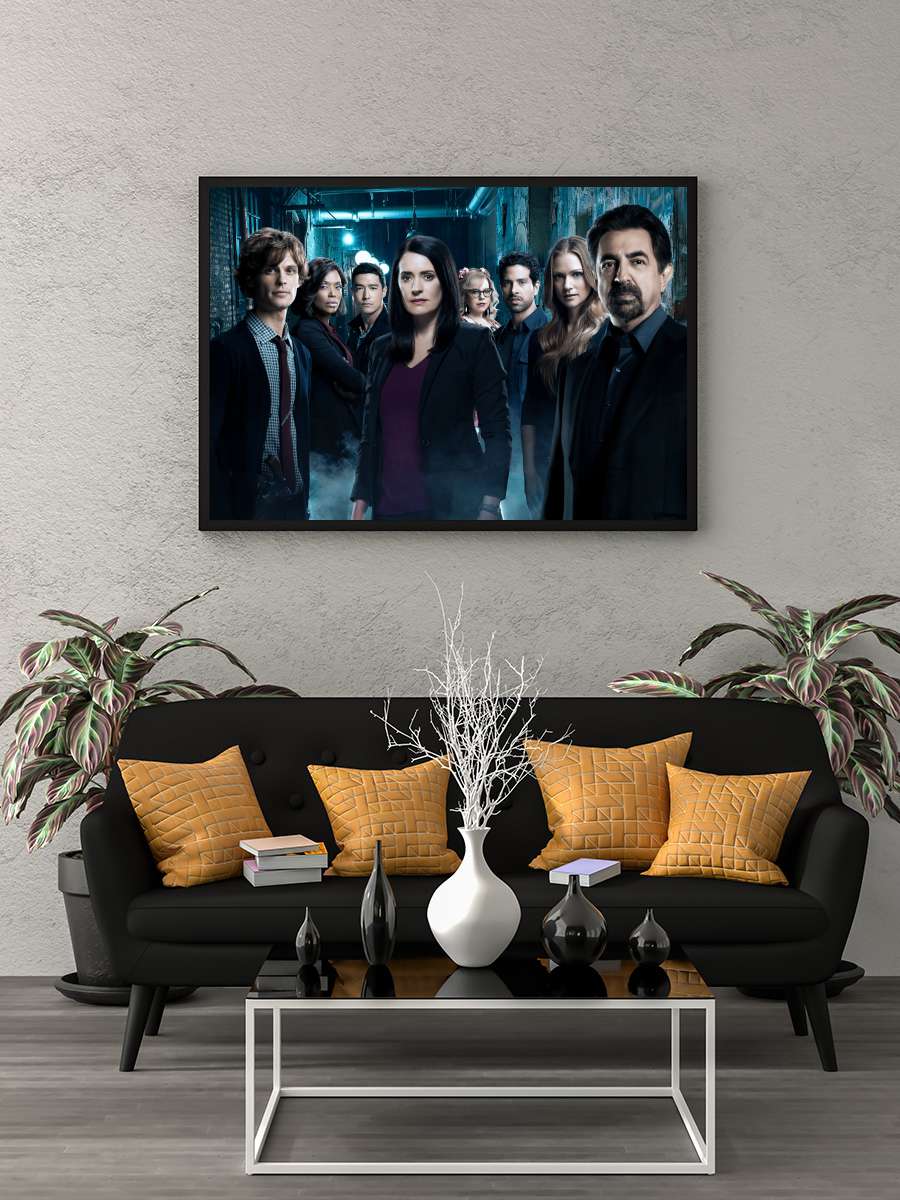 Criminal Minds Dizi Tablo Siyah Çerçeveli Dizi Poster Duvar Tablo