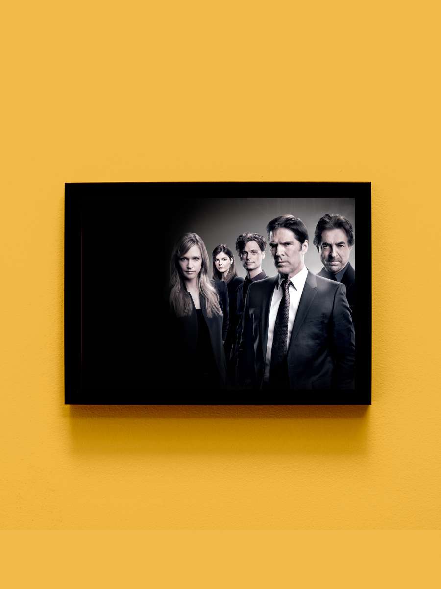 Criminal Minds Dizi Tablo Siyah Çerçeveli Dizi Poster Duvar Tablo