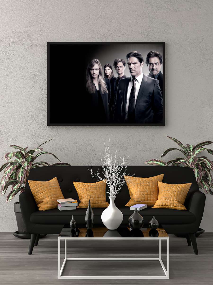 Criminal Minds Dizi Tablo Siyah Çerçeveli Dizi Poster Duvar Tablo