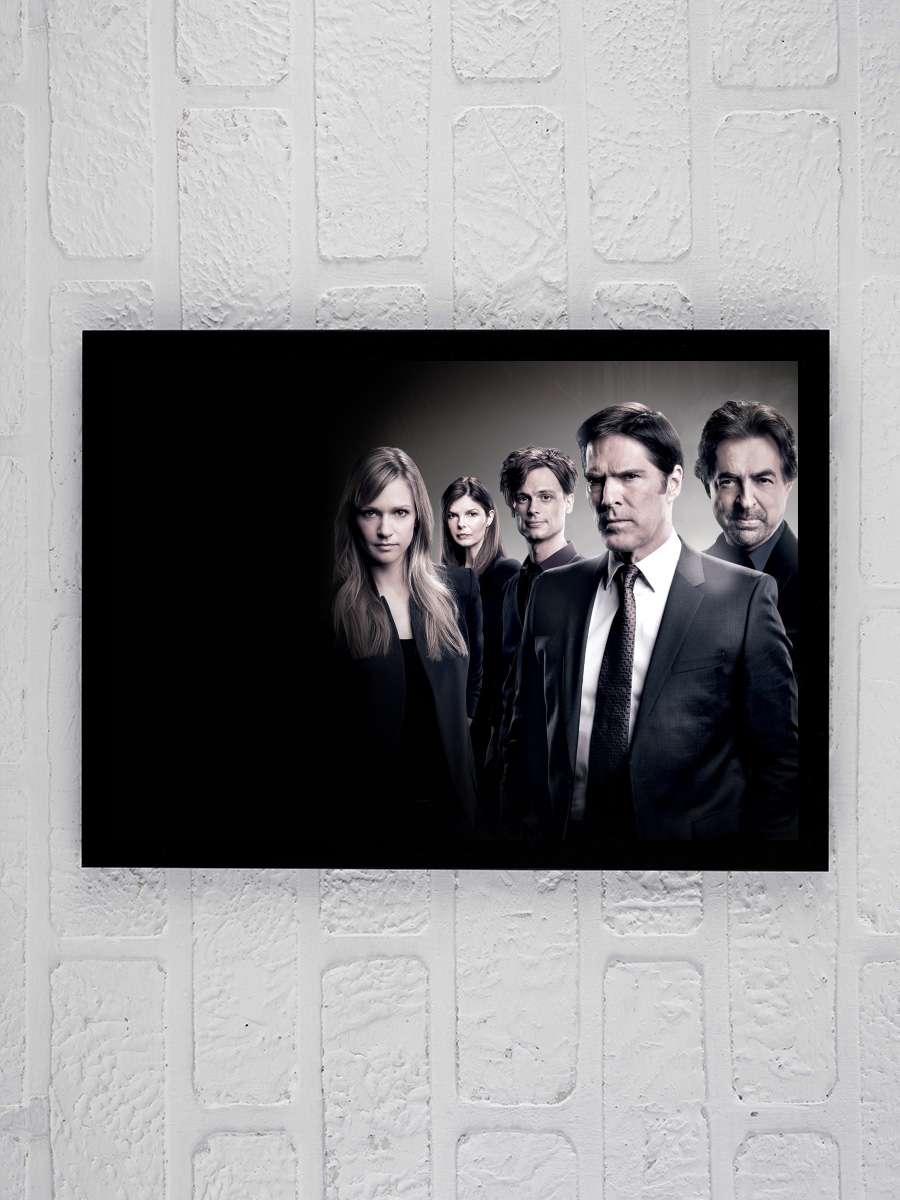 Criminal Minds Dizi Tablo Siyah Çerçeveli Dizi Poster Duvar Tablo