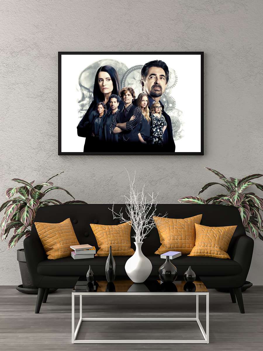 Criminal Minds Dizi Tablo Siyah Çerçeveli Dizi Poster Duvar Tablo