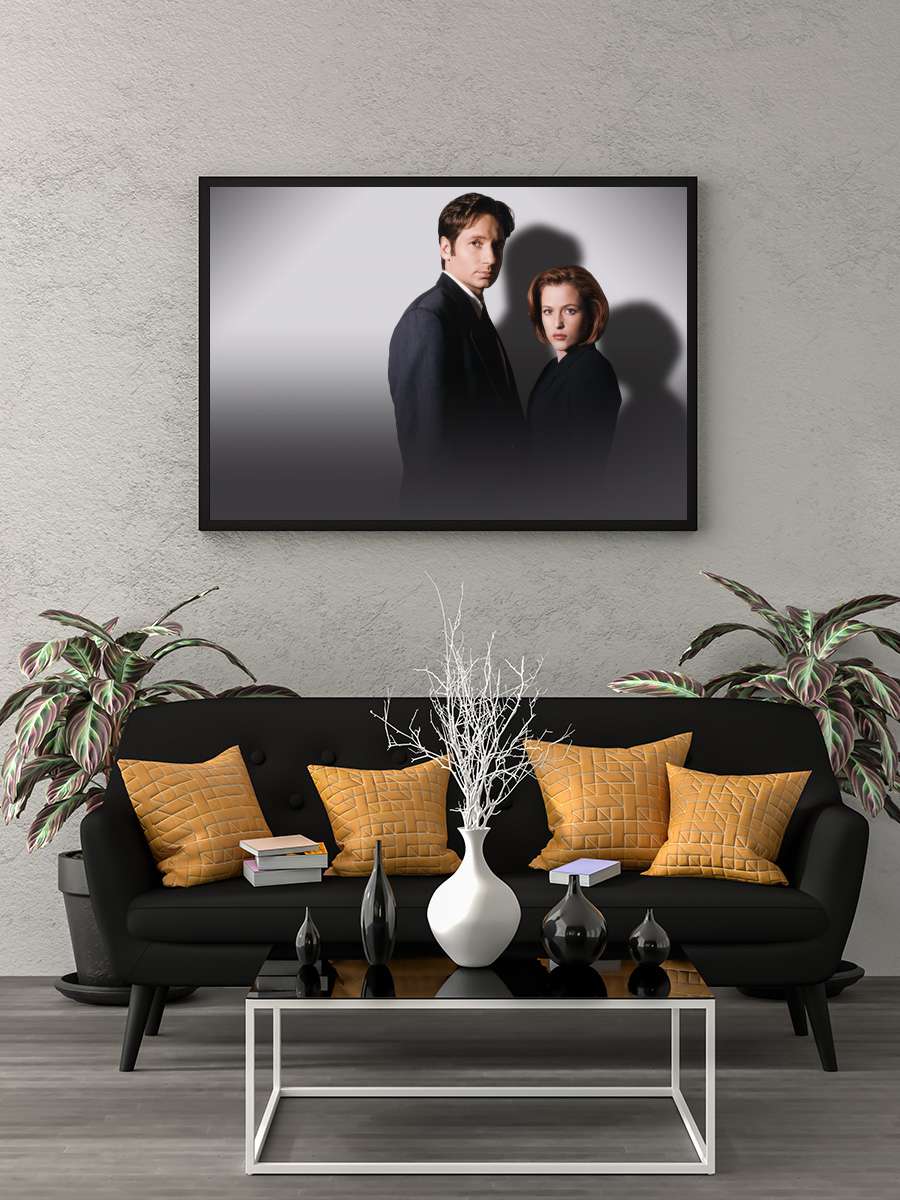 The X-Files Dizi Tablo Siyah Çerçeveli Dizi Poster Duvar Tablo