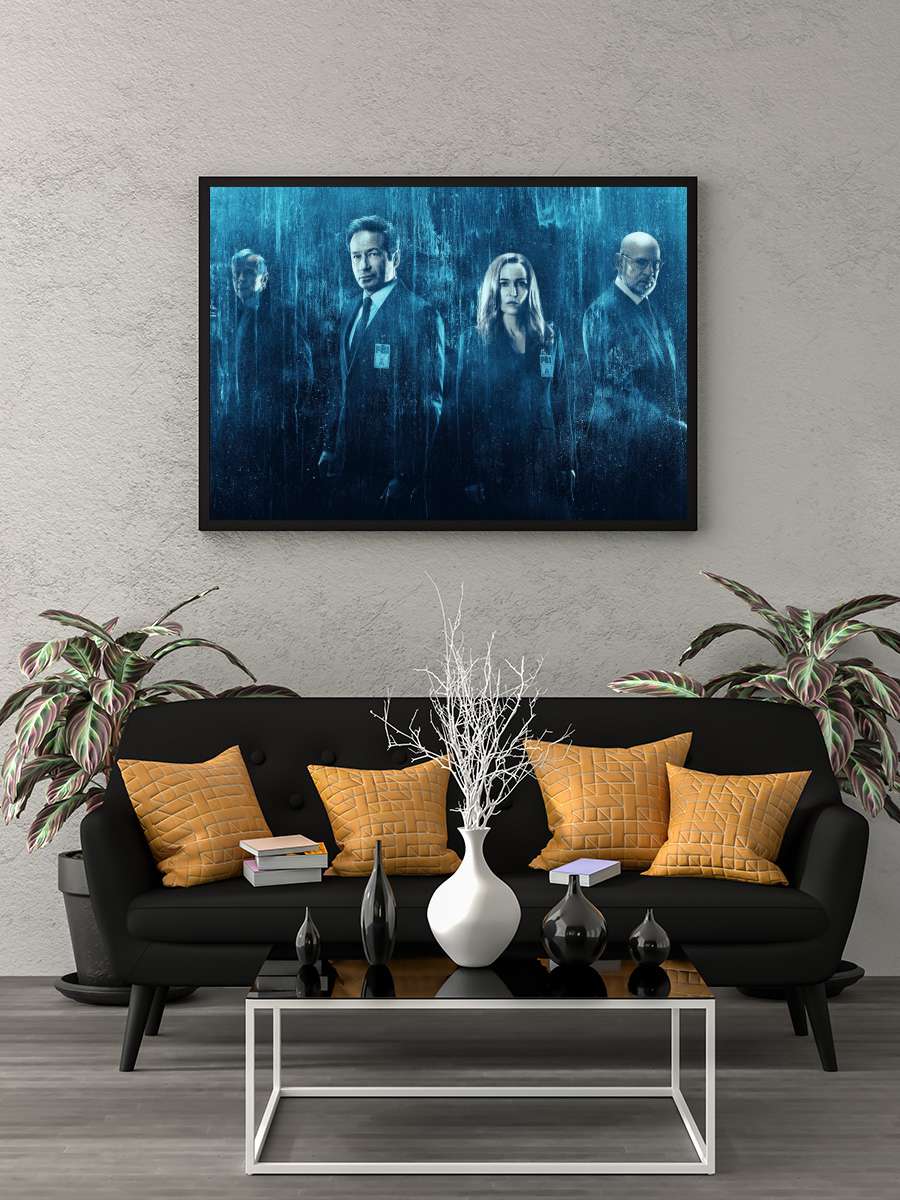 The X-Files Dizi Tablo Siyah Çerçeveli Dizi Poster Duvar Tablo