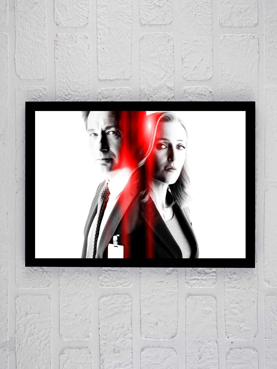 The X-Files Dizi Tablo Siyah Çerçeveli Dizi Poster Duvar Tablo