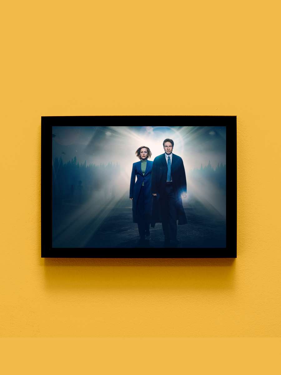 The X-Files Dizi Tablo Siyah Çerçeveli Dizi Poster Duvar Tablo