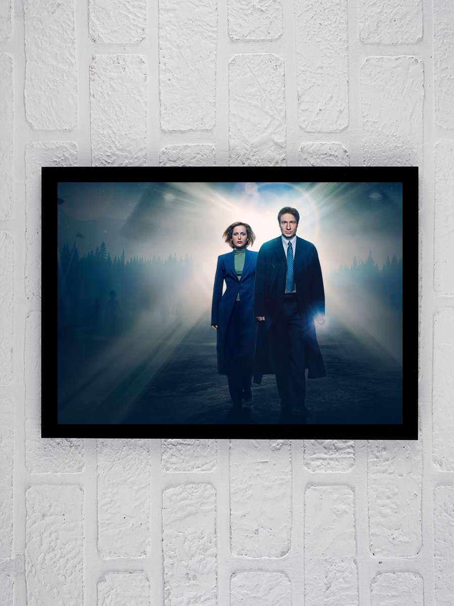 The X-Files Dizi Tablo Siyah Çerçeveli Dizi Poster Duvar Tablo