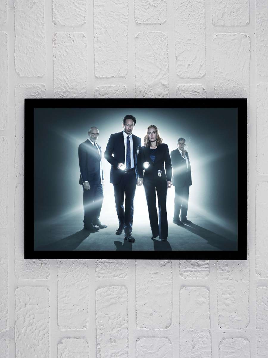 The X-Files Dizi Tablo Siyah Çerçeveli Dizi Poster Duvar Tablo