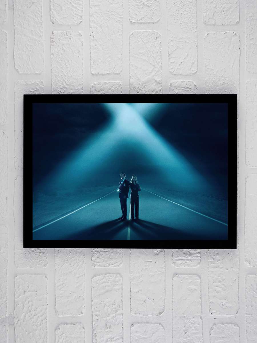 The X-Files Dizi Tablo Siyah Çerçeveli Dizi Poster Duvar Tablo