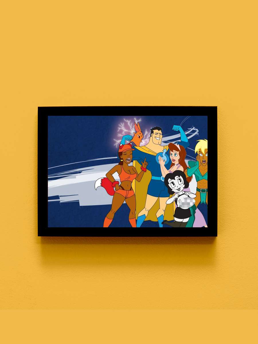 Drawn Together Dizi Tablo Siyah Çerçeveli Dizi Poster Duvar Tablo