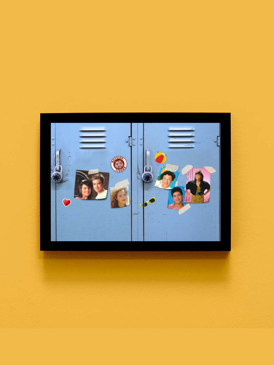 Saved by the Bell Dizi Tablo Siyah Çerçeveli Dizi Poster Duvar Tablo