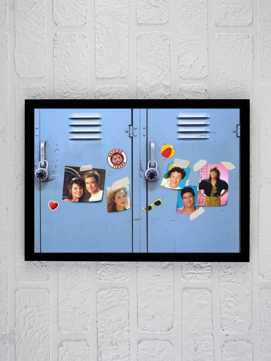 Saved by the Bell Dizi Tablo Siyah Çerçeveli Dizi Poster Duvar Tablo