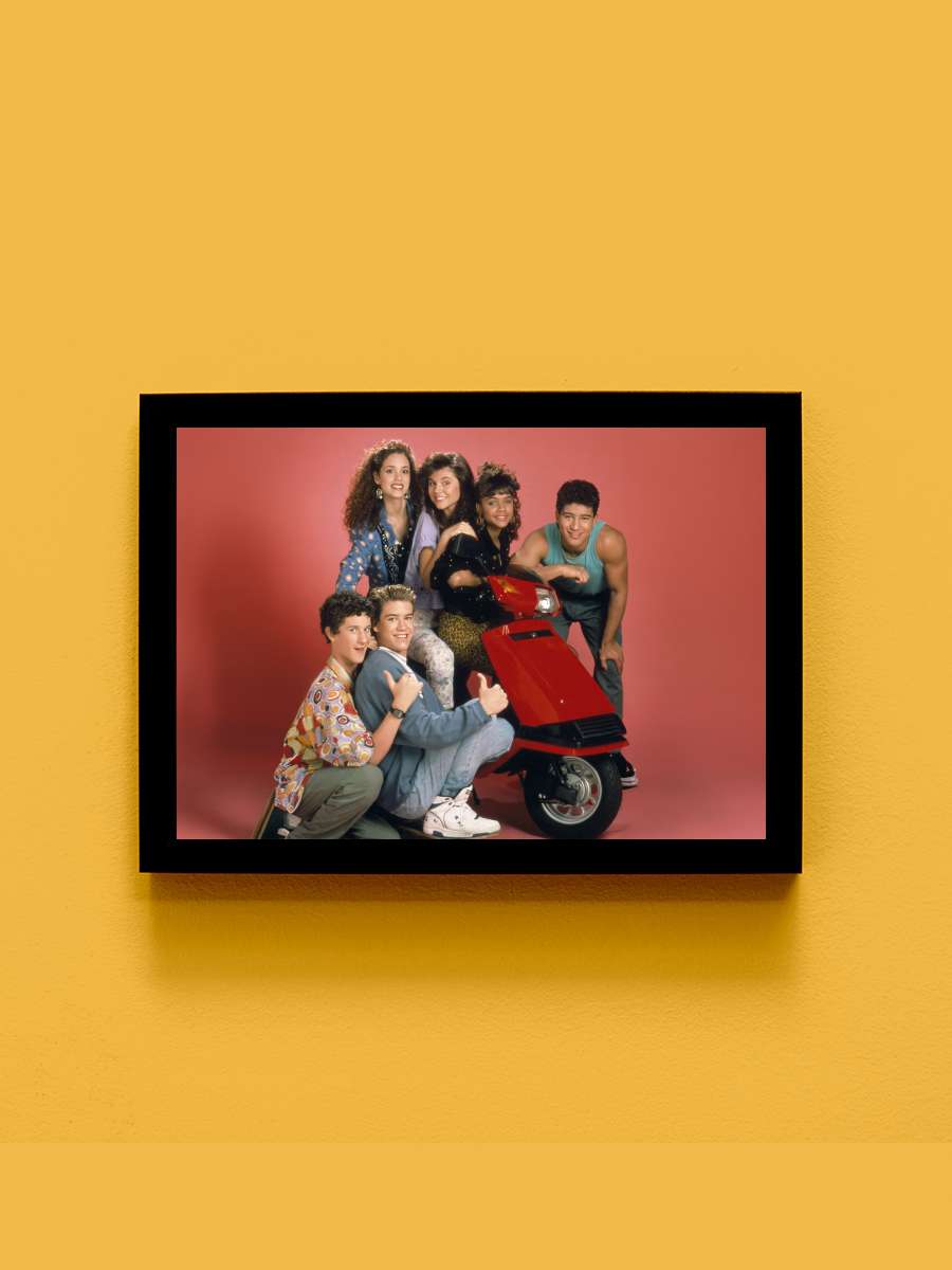 Saved by the Bell Dizi Tablo Siyah Çerçeveli Dizi Poster Duvar Tablo