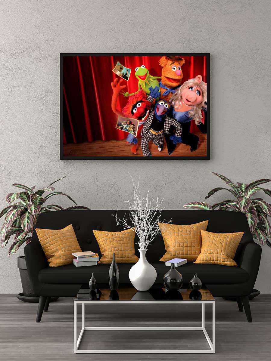 Muppet Şov - The Muppet Show Dizi Tablo Siyah Çerçeveli Dizi Poster Duvar Tablo