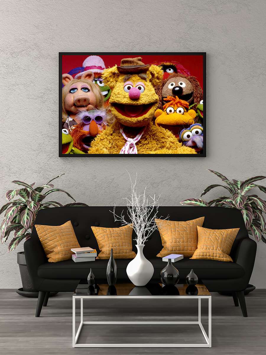 Muppet Şov - The Muppet Show Dizi Tablo Siyah Çerçeveli Dizi Poster Duvar Tablo