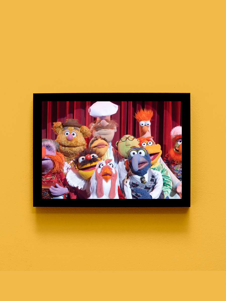 Muppet Şov - The Muppet Show Dizi Tablo Siyah Çerçeveli Dizi Poster Duvar Tablo