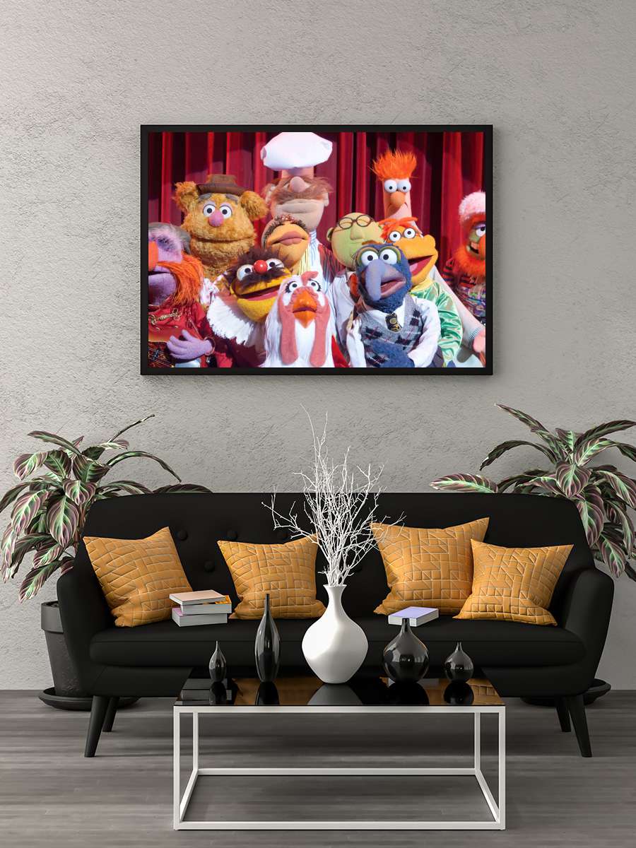 Muppet Şov - The Muppet Show Dizi Tablo Siyah Çerçeveli Dizi Poster Duvar Tablo