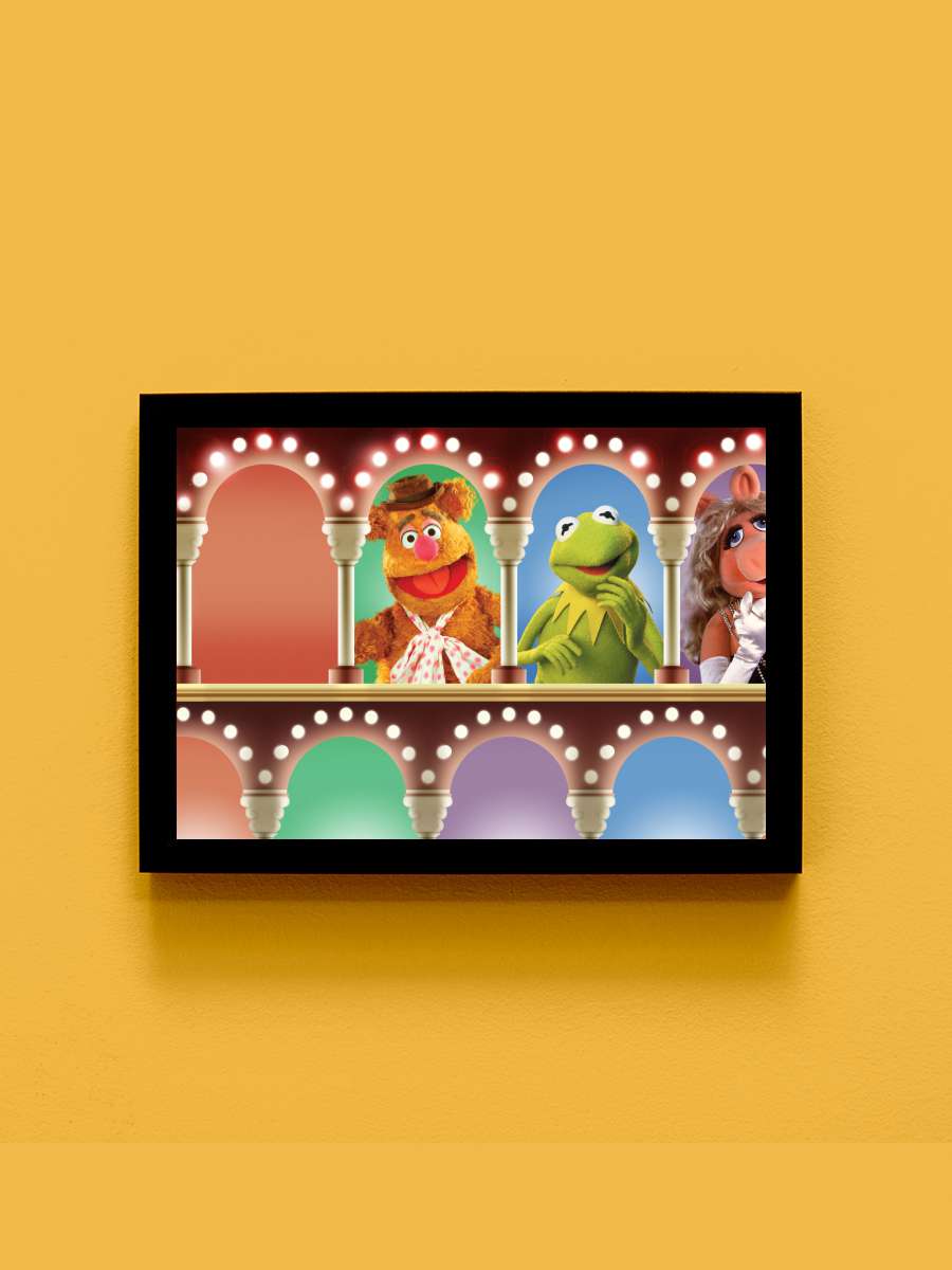 Muppet Şov - The Muppet Show Dizi Tablo Siyah Çerçeveli Dizi Poster Duvar Tablo