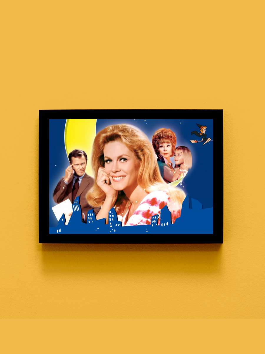 Bewitched Dizi Tablo Siyah Çerçeveli Dizi Poster Duvar Tablo