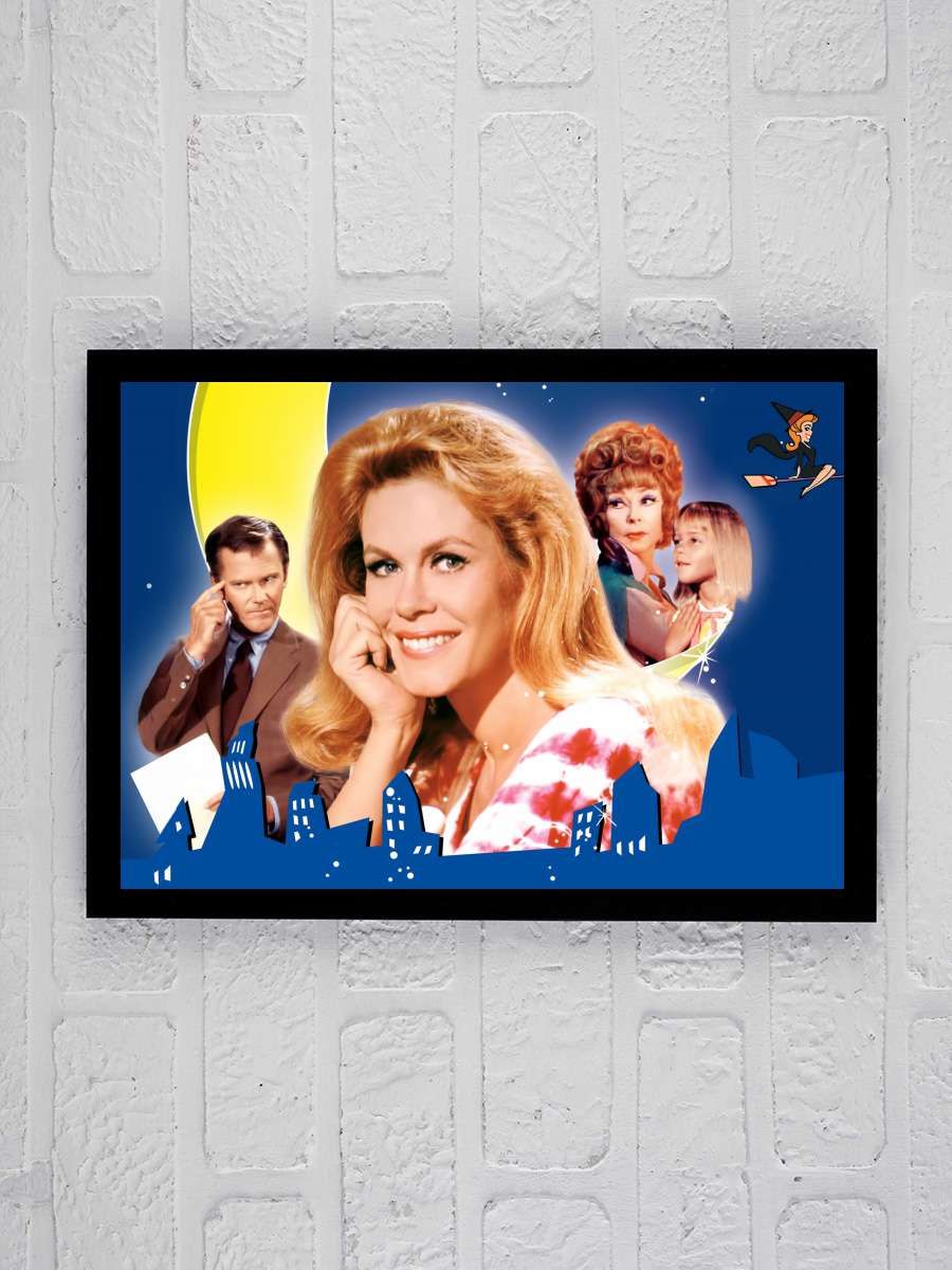 Bewitched Dizi Tablo Siyah Çerçeveli Dizi Poster Duvar Tablo