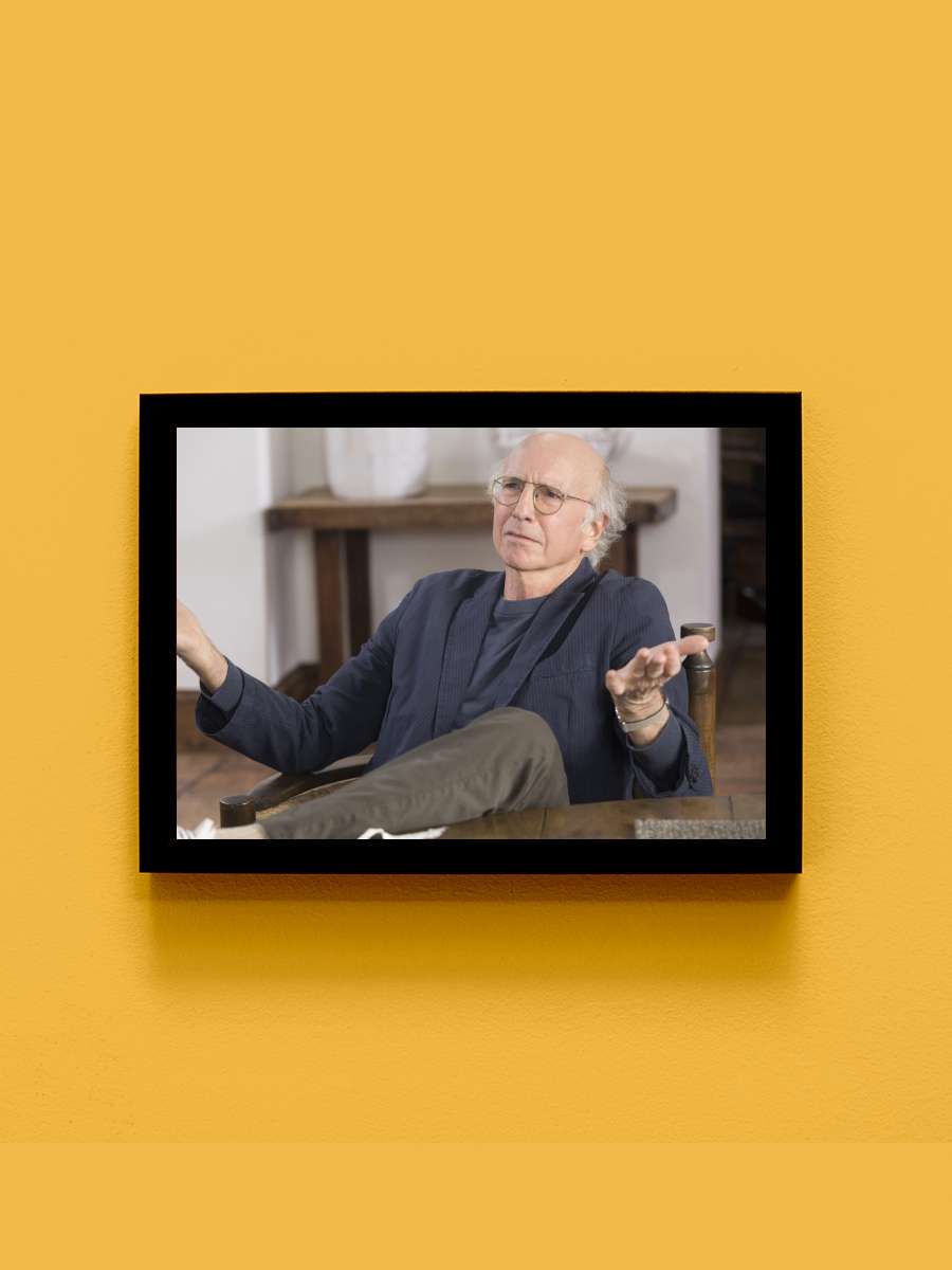 Curb Your Enthusiasm Dizi Tablo Siyah Çerçeveli Dizi Poster Duvar Tablo