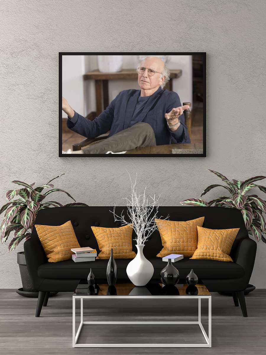 Curb Your Enthusiasm Dizi Tablo Siyah Çerçeveli Dizi Poster Duvar Tablo