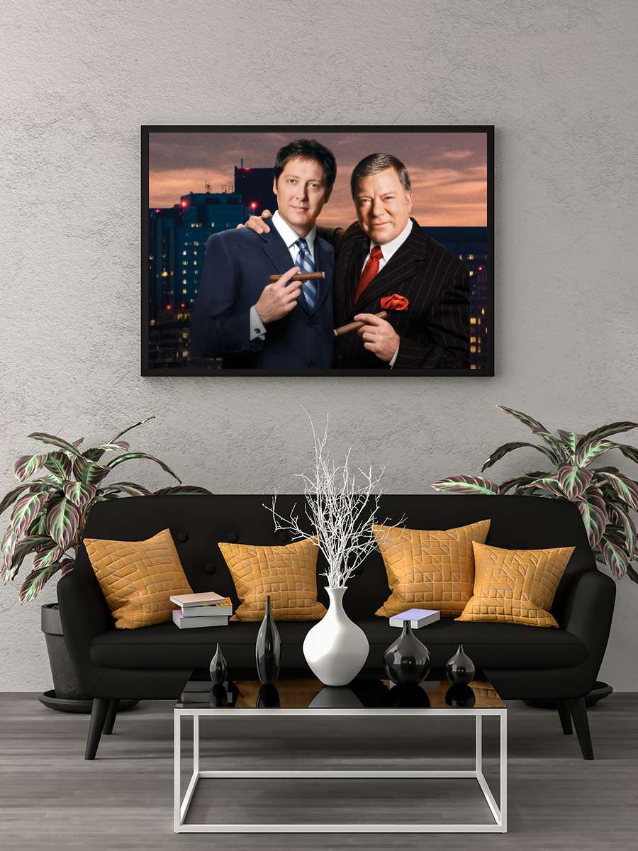 Boston Legal Dizi Tablo Siyah Çerçeveli Dizi Poster Duvar Tablo