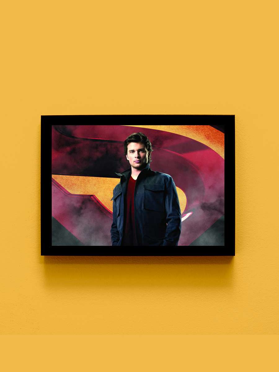 Smallville Dizi Tablo Siyah Çerçeveli Dizi Poster Duvar Tablo