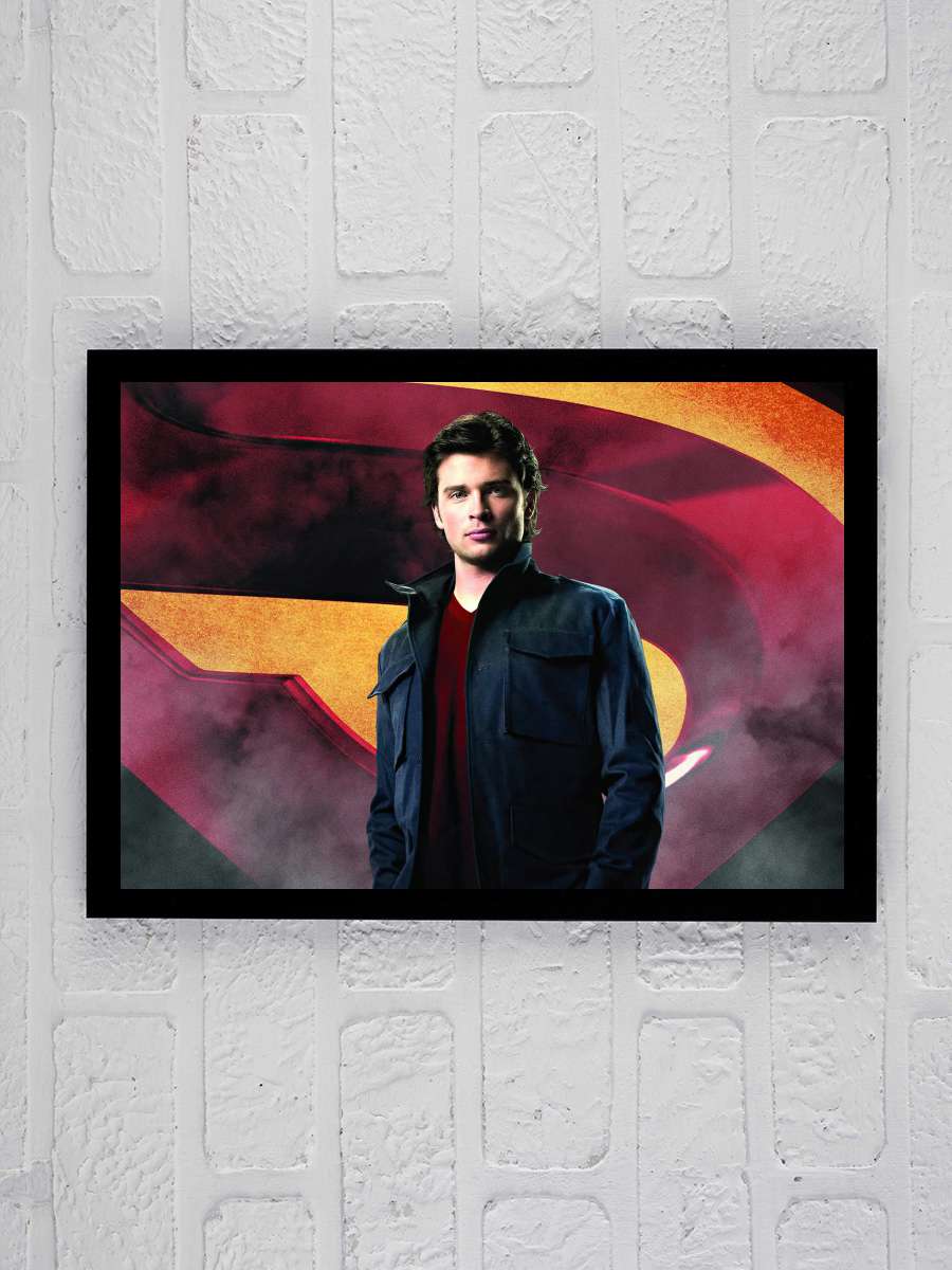 Smallville Dizi Tablo Siyah Çerçeveli Dizi Poster Duvar Tablo