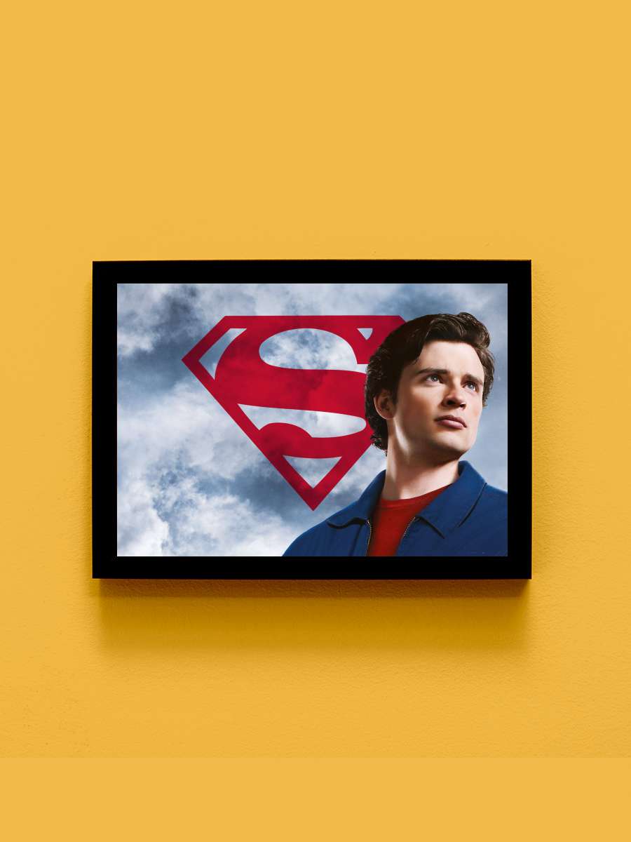 Smallville Dizi Tablo Siyah Çerçeveli Dizi Poster Duvar Tablo