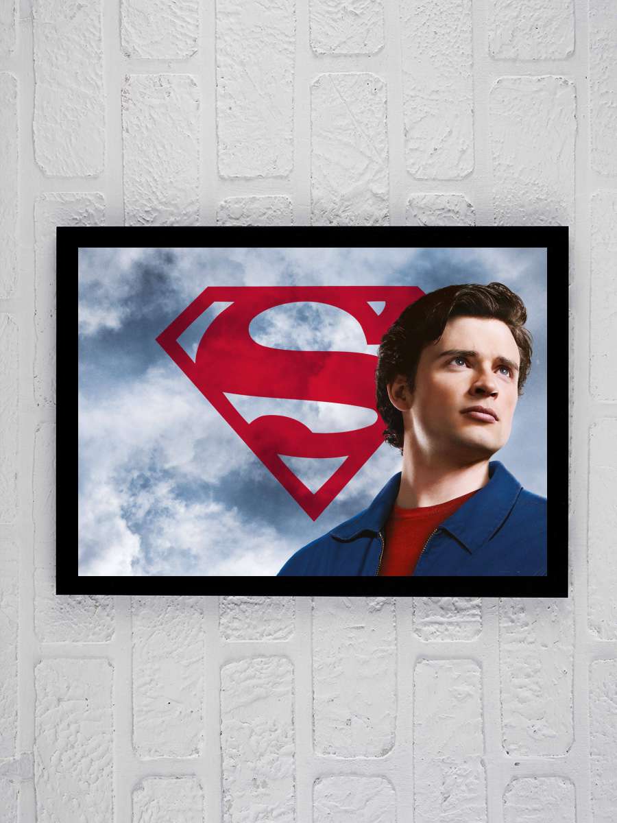 Smallville Dizi Tablo Siyah Çerçeveli Dizi Poster Duvar Tablo