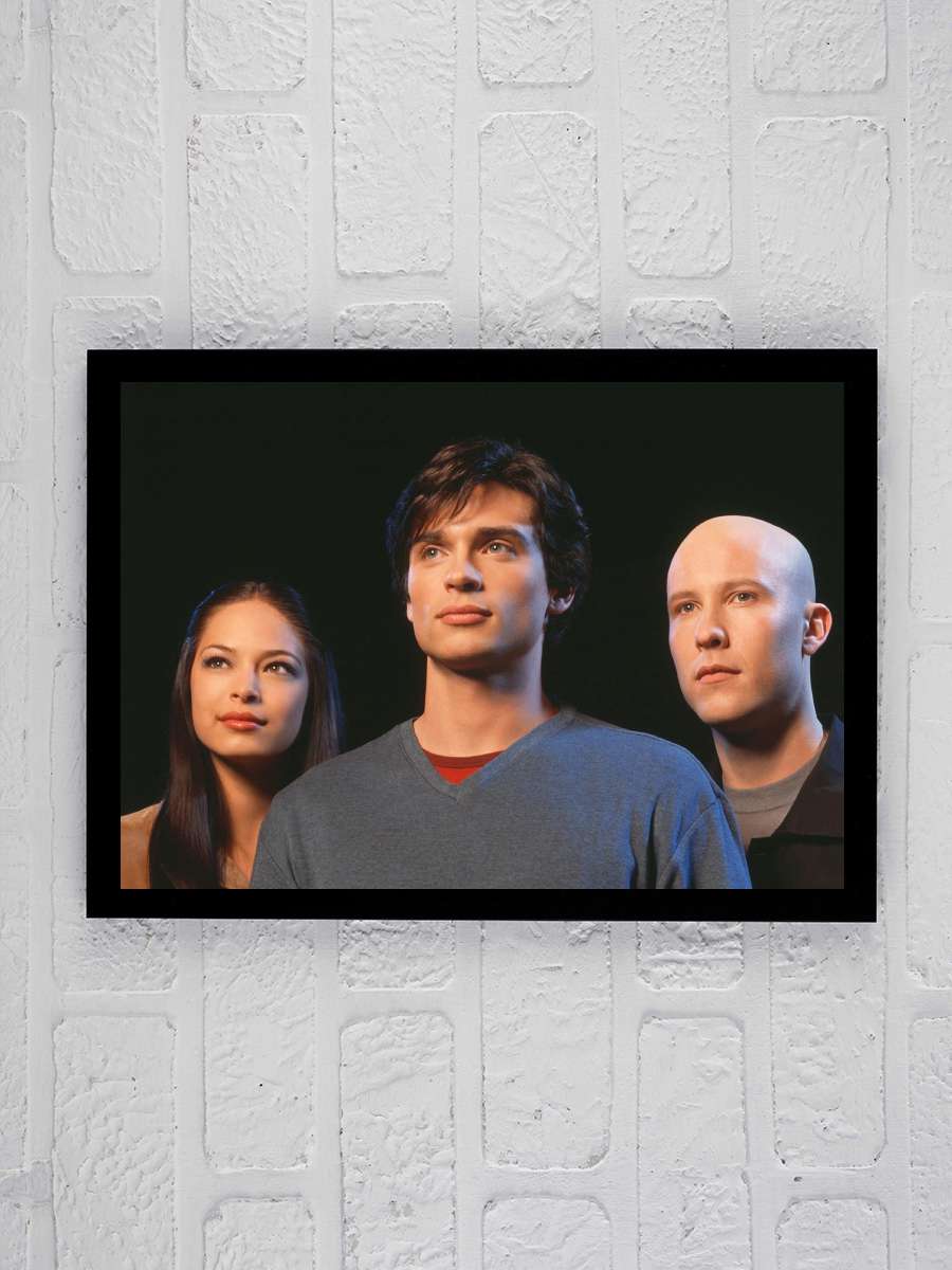 Smallville Dizi Tablo Siyah Çerçeveli Dizi Poster Duvar Tablo