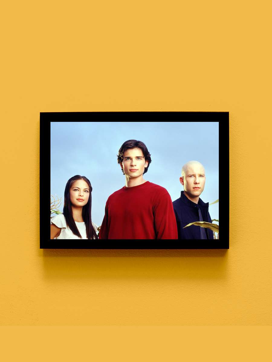 Smallville Dizi Tablo Siyah Çerçeveli Dizi Poster Duvar Tablo