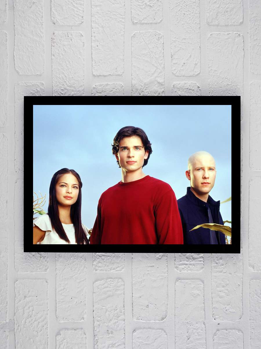 Smallville Dizi Tablo Siyah Çerçeveli Dizi Poster Duvar Tablo