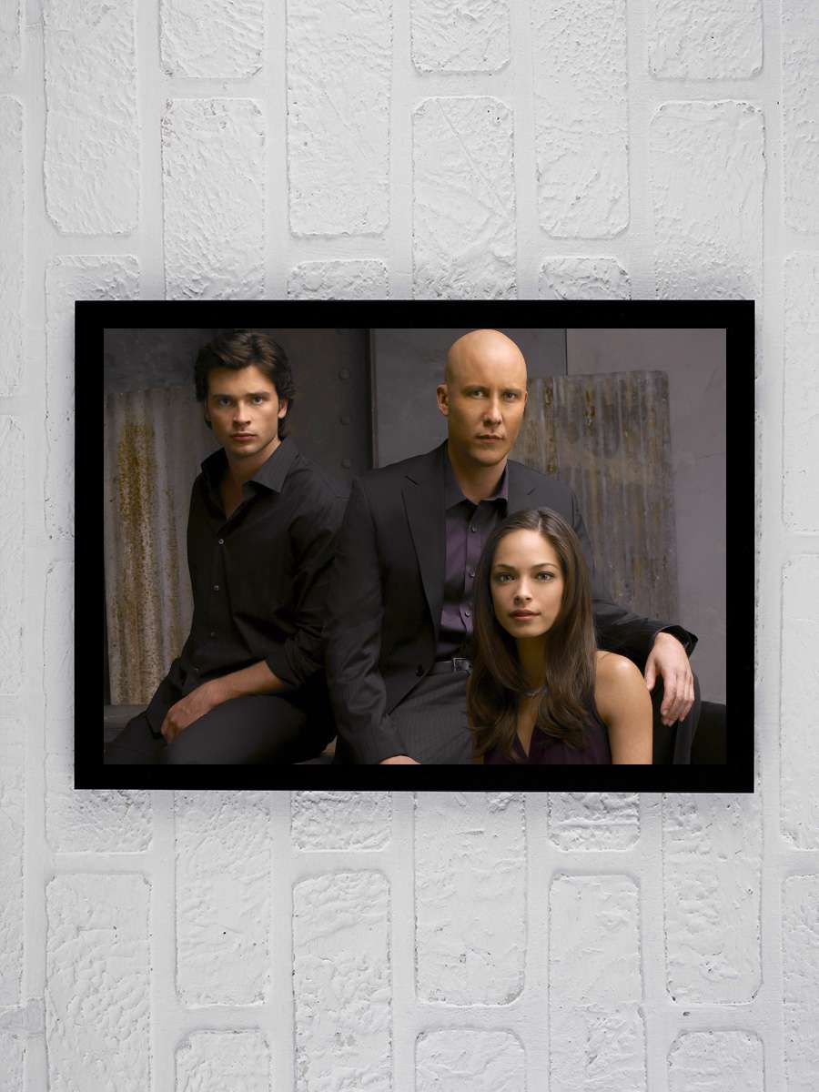 Smallville Dizi Tablo Siyah Çerçeveli Dizi Poster Duvar Tablo