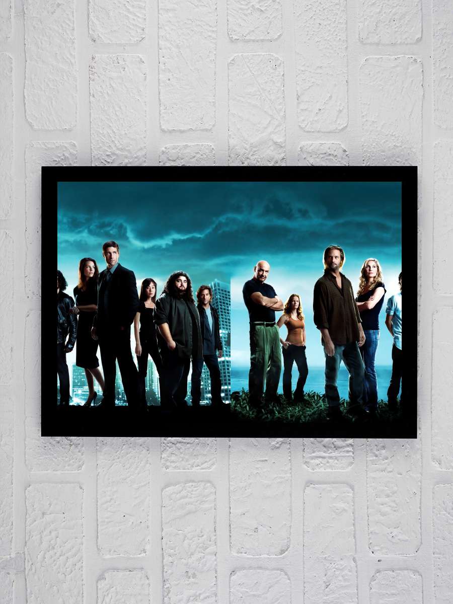 Lost Dizi Tablo Siyah Çerçeveli Dizi Poster Duvar Tablo